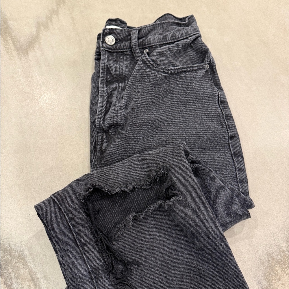 Pacsun Ripped Dad Jeans Black